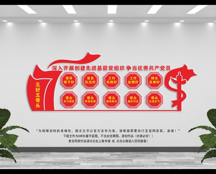 五好五帶頭展板