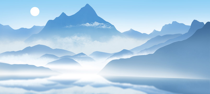 山水背景