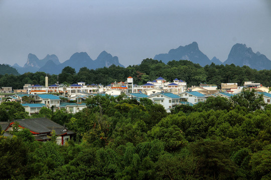 桂林象鼻山俯瞰