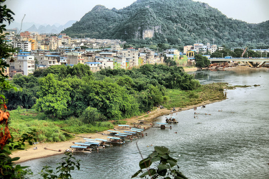 桂林象鼻山俯瞰