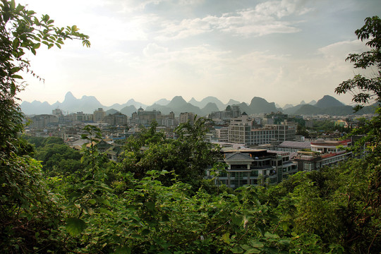 桂林象鼻山俯瞰