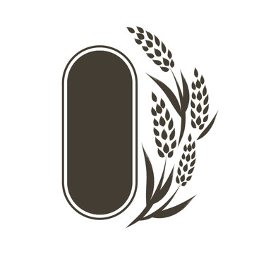 稻谷插畫設(shè)計(jì)邊框