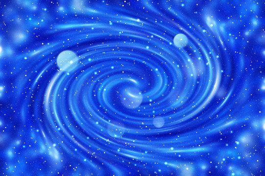 藍(lán)色星空旋渦