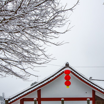 建筑雪景