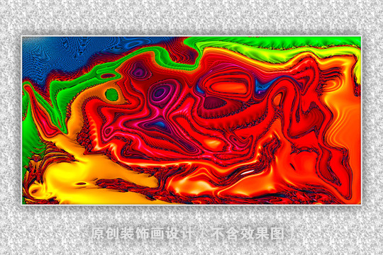 现代抽象油画客厅玄关画