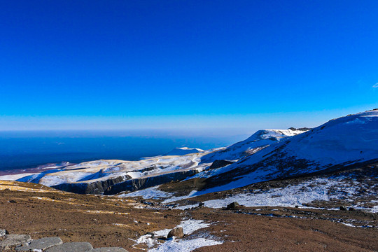 长白山冬景