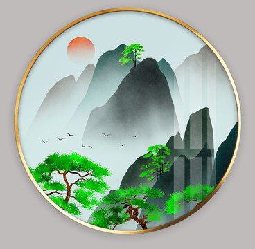 雅圖意境山水