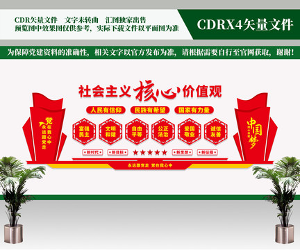 核心價(jià)值觀文化墻