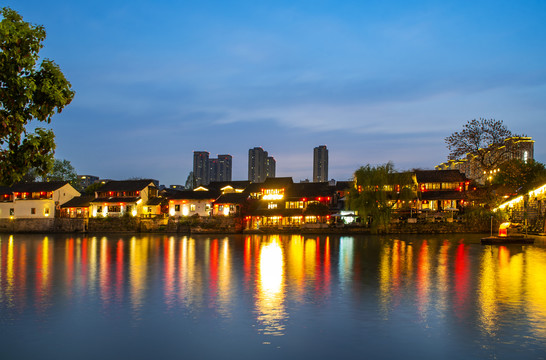 杭州京杭大运河夜景