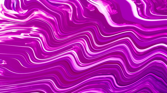 紫色極光波浪星空
