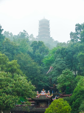 烟雨玉垒山