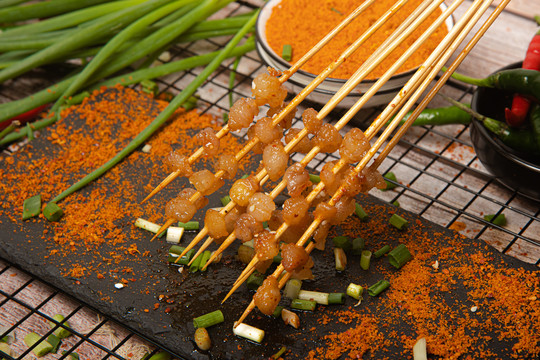 把把烧牛油串