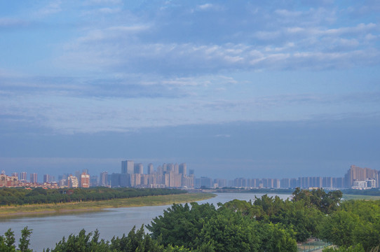 晋江流域两岸城市风景