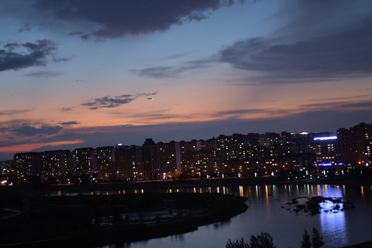 海拉尔夜景