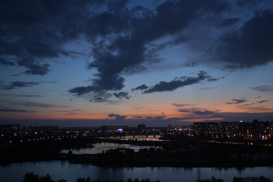 海拉尔夜景