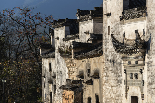 特写徽派建筑