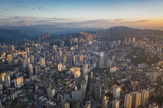 重庆涪陵城市航拍风光