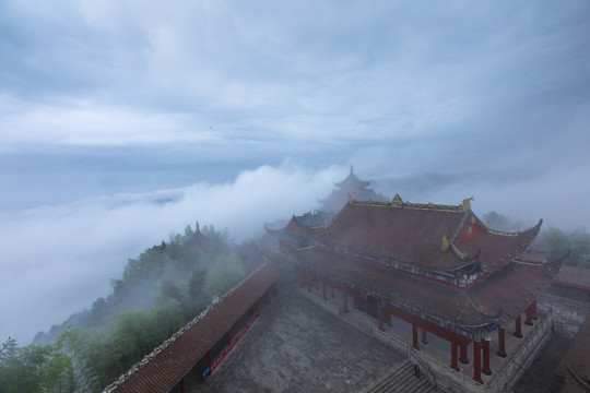 蜀南竹海水墨仙境龙吟寺