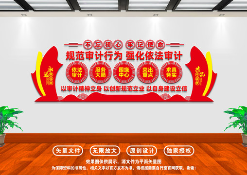 依法審計文化墻