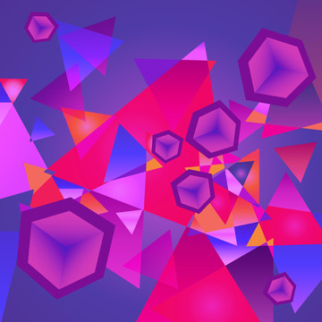紫红色几何抽象背景