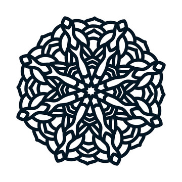 黑白對稱花紋插圖