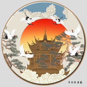 祥云云纹阁楼