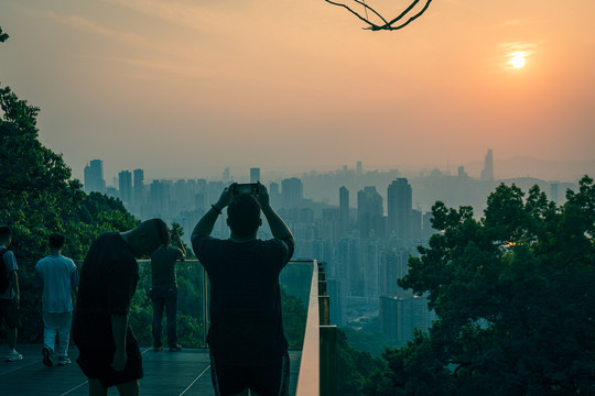 重庆黄桷垭老街观景平台