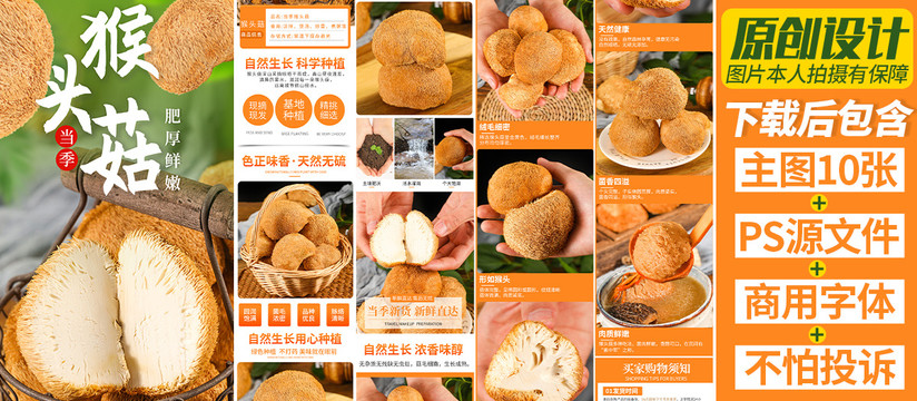 猴頭菇詳情頁