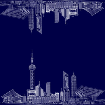 城市線稿