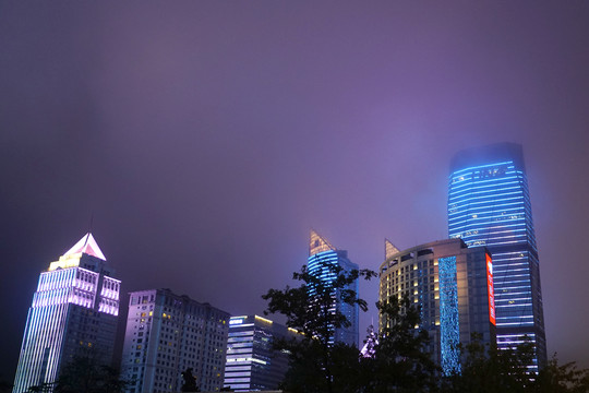 青岛市香港中路夜景