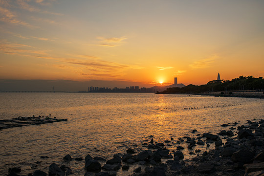 深圳湾日落