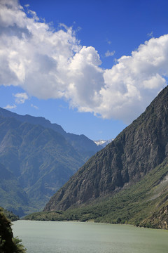 叠溪海子岷江山川阿坝风光