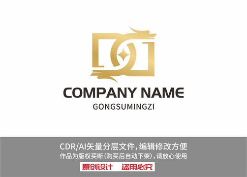 投資logo字母D