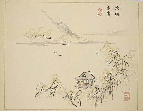 柳塘书舍山水装饰画