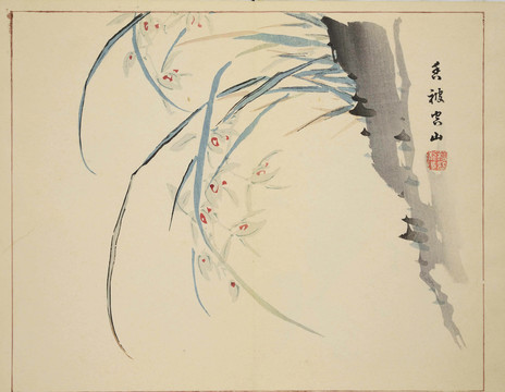 蘭花花鳥裝飾畫