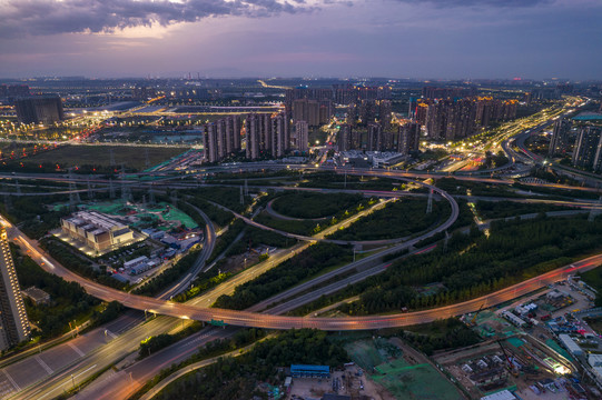 立交桥夜景