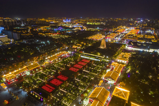 大雁塔北广场夜景