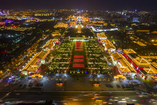 大雁塔北广场夜景