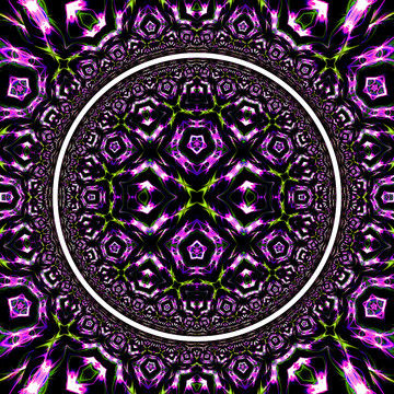 紫色圆形艺术地毯装饰图案
