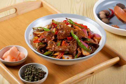 泡椒豬肝蓋飯