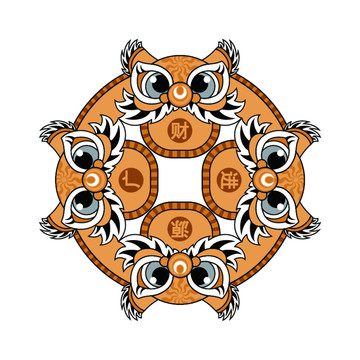 舞獅傳統(tǒng)吉祥裝飾