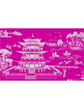 李白黃鶴樓詩(shī)意圖