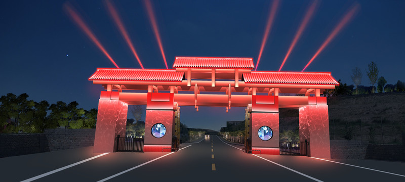 门楼夜景