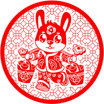 兔年剪紙