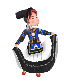 民族風(fēng)漫畫彝族