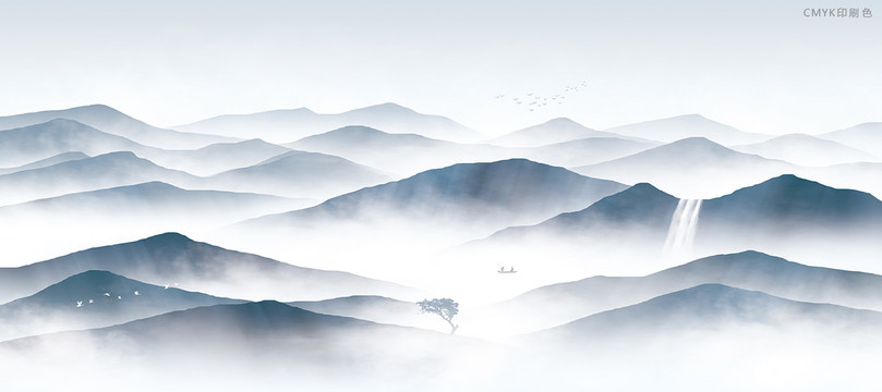 水墨山水畫