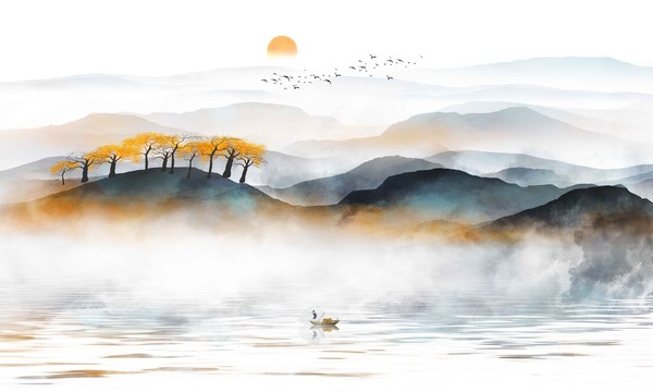 水墨山水畫