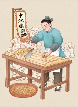 中江掛面制作工藝圖