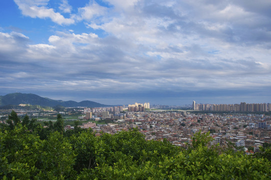 泉州丰州小镇航拍风景