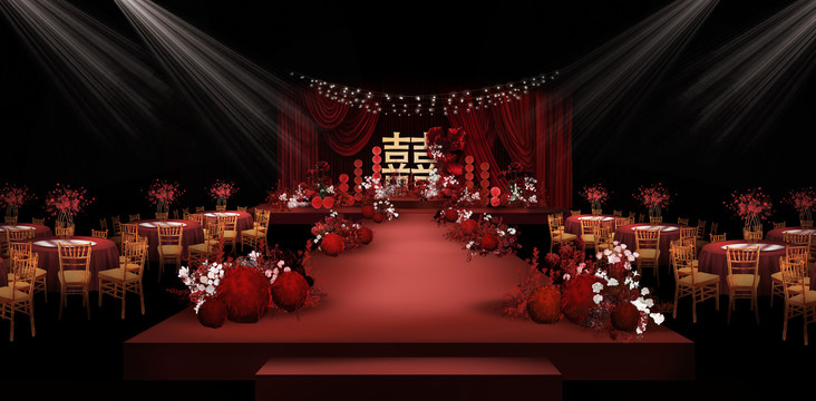 紅色新中式婚禮